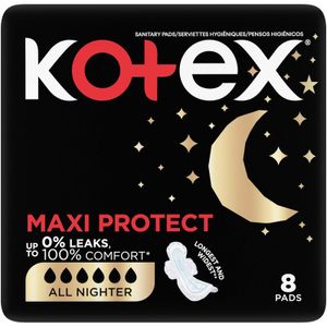 Kotex All Nighter Maxi Sanitary Pads 8 pk