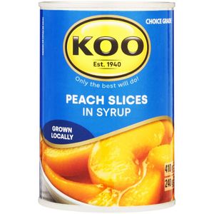 Koo Peach Slices in Syrup 410 g