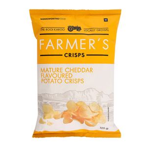 Farmer's Crisps Mature White Cheddar Potato Crisps 125 g