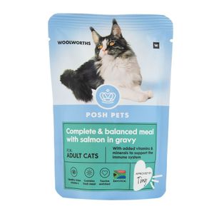 Posh Pets Complete and Balanced Meal with Salmon in Gravy 85 g