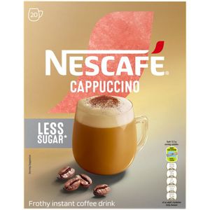 Nescafe Reduced Sugar Cappuccino Sticks 20 x 12.5 g