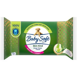Baby Soft Skin Kind Moist Toilet Tissue 42 pk