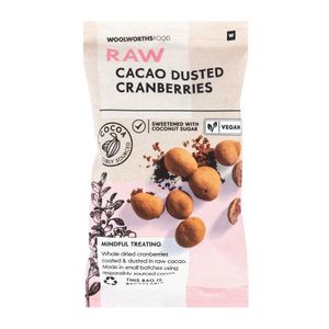Raw Cacao Dusted Cranberries 40 g
