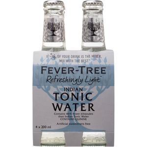 Fever-Tree Refreshingly Light Inidan Tonic Water 4 x 200 ml