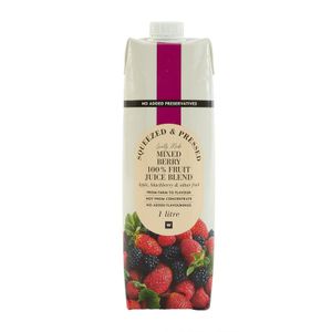 Squeezed and Pressed Mixed Berry 100 % Fruit Juice Blend 1 L