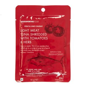 Light Meat Shredded Tuna with Tomatoes and Herbs 85 g