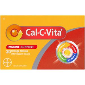 Cal-C-Vita Immune Support Orange Effervescent Tablets 20 pk