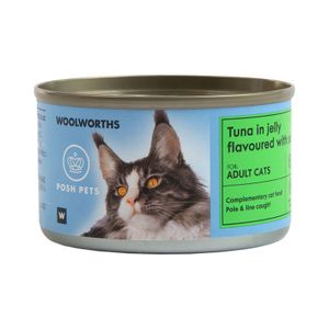 Posh Pets Tuna in Jelly Flavoured with Salmon Adult Cat Food 85 g