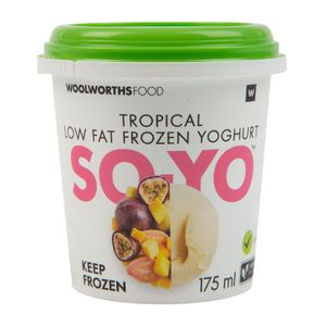 SO.YO Tropical Fruit Low Fat Frozen Yoghurt 175 ml