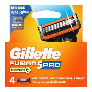 Gillette Fusion Power 5PRO Razor Blade Cartridges 4 pk