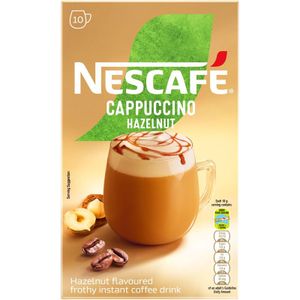 Nescafe Hazelnut Cappuccino Sachets 10 x 18 g