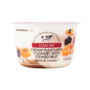 Low Fat Cream Flavoured Yoghurt with Stewed Fruit 150 g
