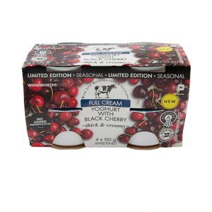 Full Cream Ayrshire Yoghurt with Black Cherry 4 x 150 g