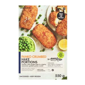 Frozen Panko Crumbed Hake Portions 550 g