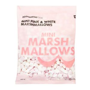 Bulk Mini Pink and White Marshmallows 400 g