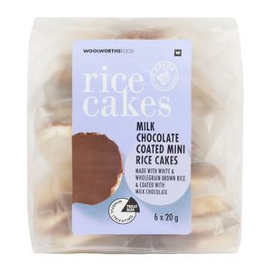 Milk Chocolate Coated Mini Rice Cakes 6 x 20 g