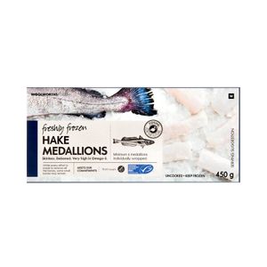Freshly Frozen Hake Medallions 450 g