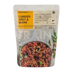 Fully Cooked Curried Spelt and Beans 250 g