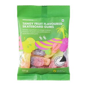 Tangy Fruit Flavoured Skateboard Shaped Gums 125 g