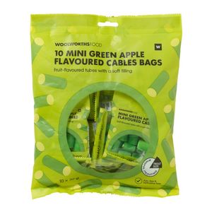Mini Green Apple Flavoured Cables 10 x 30 g