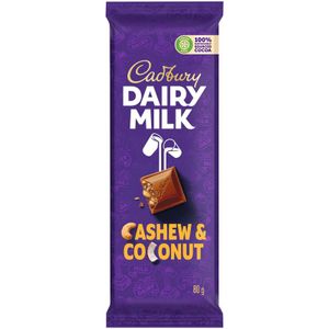 Cadbury Dairy Milk Cashew and Coconut Chocolate 80 g