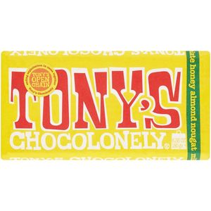 Tony's Chocolonely Milk Almond and Honey Bar 180 g