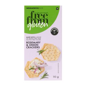Gluten Free Rosemary and Onion Crackers 110 g