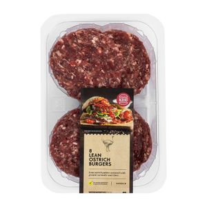 Lean Ostrich Burgers 8 pk