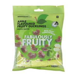 Apple Flavoured Fruity Ducklings 5 x 25 g