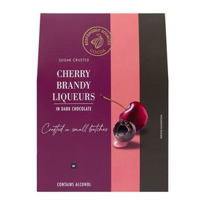 Sugar Crusted Cherry Brandy Liqueurs in Dark Chocolate 125 g