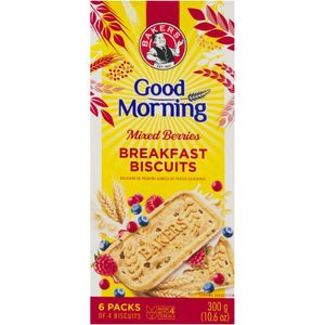 Bakers Good Morning Breakfast Biscuits Mixed Berries 6 x 50 g
