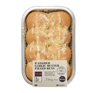 Loaded Garlic Butter Filled Buns 8 pk
