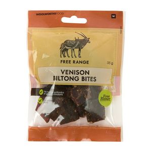 Free Range Venison Biltong Bites 35 g
