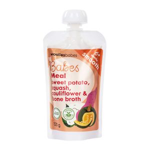 Babes Sweet Potato, Squash, Cauliflower and Bone Broth 120 g