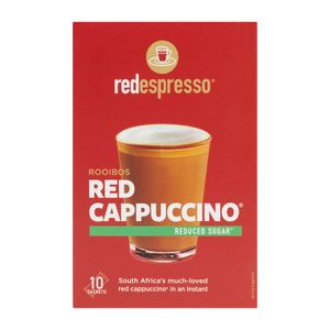 Red Espresso Red Cappuccino Rooibos Unsweetened Sachets 10 pk