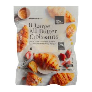 Frozen 8 Large All Butter Croissants 480 g