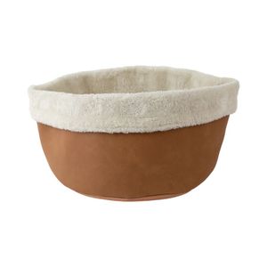 BeOneBreed Faux Leather Cozy Bed Basket