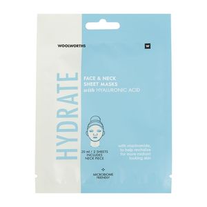 Hydrate Face and Neck Sheet Masks 2 pcs