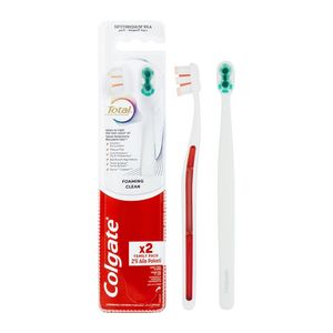 Colgate Total Active Prevention Foaming Clean Toothbrushes 2 pk
