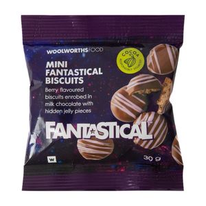 FANTASTICAL? Biscuits Enrobed in Milk Chocolate 30 g