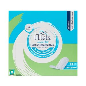 Lil-Lets SmartFit Everyday Freshness Thin Unscented Pantyliners 100 pk