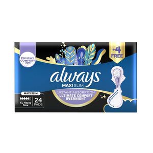 Always Night Maxi Slim Pads 24 pk