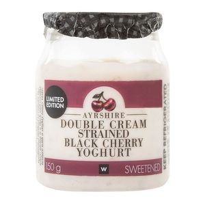Double Cream Ayrshire Strained Black Cherry Yoghurt 150 g