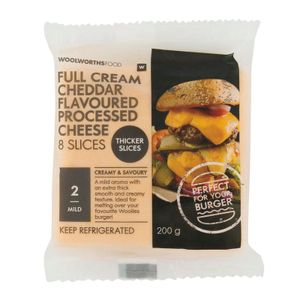 Full Cream Cheddar Flavoured Cheese 8 Slices