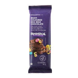 FANTASTICAL? Multi Coloured Egg Milk Chocolate Slab 80 g