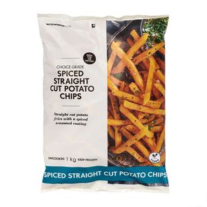 Frozen Spiced Straight Cut Potato Chips 1 kg