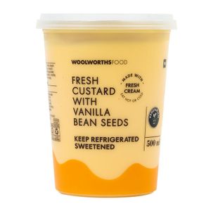 Fresh Custard with Vanilla Bean Seeds 500 ml
