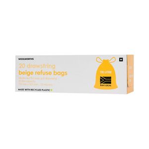 Beige Refuse Bags 20 pk