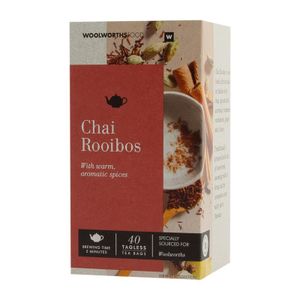 Chai Rooibos Tagless Tea Bags 40 pk
