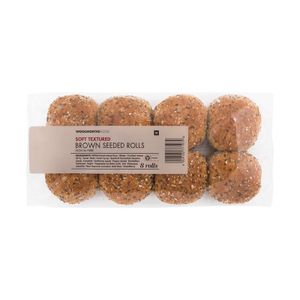 Brown Seeded Rolls 8 pk